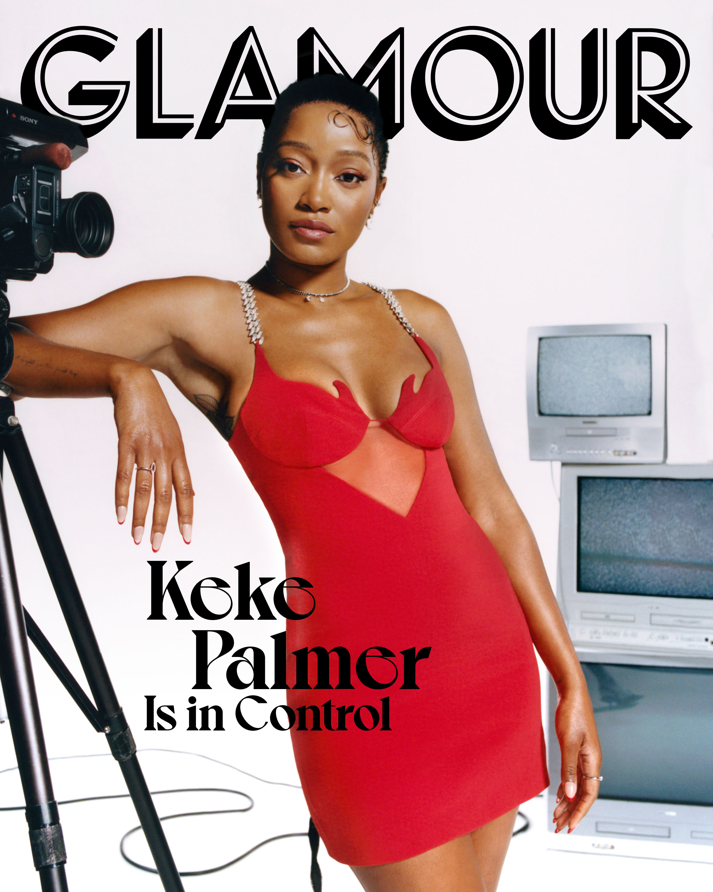 Keke Palmer for Glamour July 2022 Cover l Stylist: Justin Hamilton l Hair: Malcolm Marquez l Makeup: Jordana David